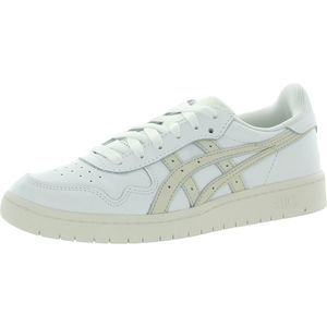 Asics Womens Japan S White Faux Leather Casual and Fashion Sneakers Shoes NWT